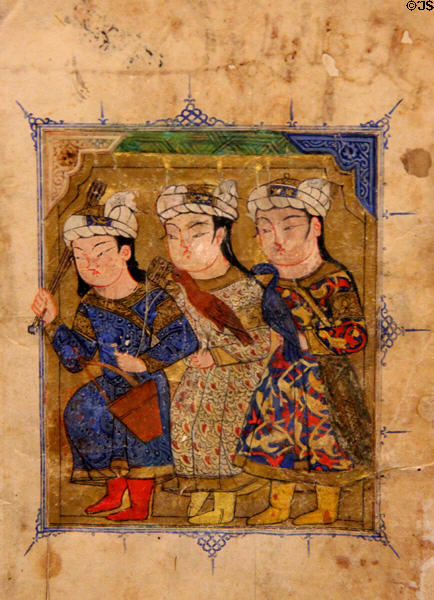 Manuscript painting (c1330) from Egypt or Syria by Ibn Zafar al-Siqili at Aga Khan Museum. Toronto, ON.