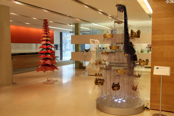 Entrance lobby at Gardiner Museum. Toronto, ON.