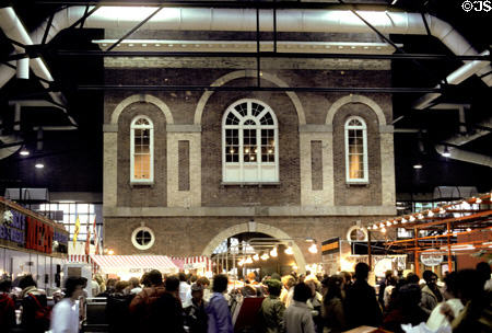 Interior of St. Lawrence Market which incorporates Toronto's second City Hall (1845). Toronto, ON.