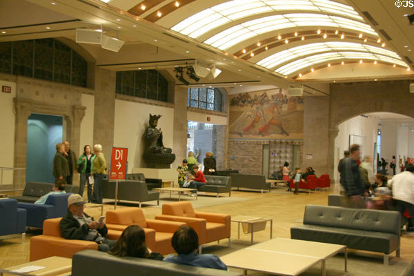 Public lounge hall at Royal Ontario Museum. Toronto, ON.