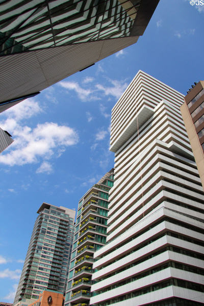 Buildings on Bloor opposite Royal Ontario Museum. Toronto, ON.