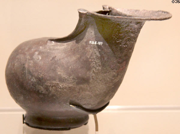 Roman Republic bronze Askoi (flask) (c150-50 BCE) at Royal Ontario Museum. Toronto, ON.