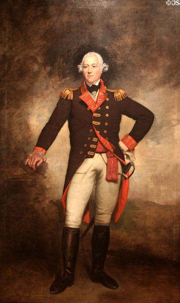 George Townshend, 4th Viscount & 1st Marquess Townshend painting (c1786) attrib. Gilbert Stuart at Royal Ontario Museum. Toronto, ON.