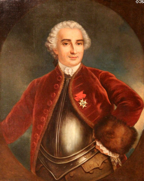 Louis-Joseph, Marquis de Montcalm painting (mid 19th - early 20thC) by unknown at Royal Ontario Museum. Toronto, ON.