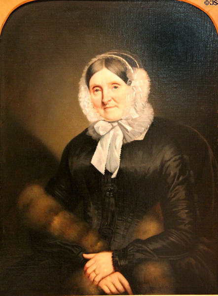 Jane Ewart (nee Wilson) painting (1851) by Théophile Hamel at Royal Ontario Museum. Toronto, ON.