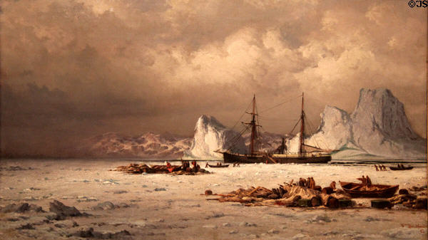 The Polaris, Far North painting (1882) by William Bradford at Royal Ontario Museum. Toronto, ON.