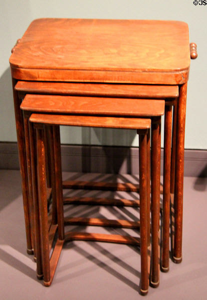 Nest of tables (c1905) by Joseph Hoffmann at Royal Ontario Museum. Toronto, ON.
