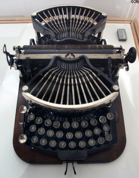 Williams 1 typewriter (1891) by Williams Typewriter Co., CT at Royal Ontario Museum. Toronto, ON.