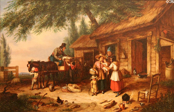 Going to Town to Market, Summer painting (1845) by Cornelius Krieghoff at Art Gallery of Ontario. Toronto, ON.
