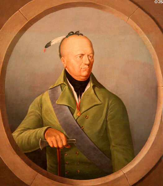 Portrait of Joseph Brant (1808) by William Berczy at Art Gallery of Ontario. Toronto, ON.