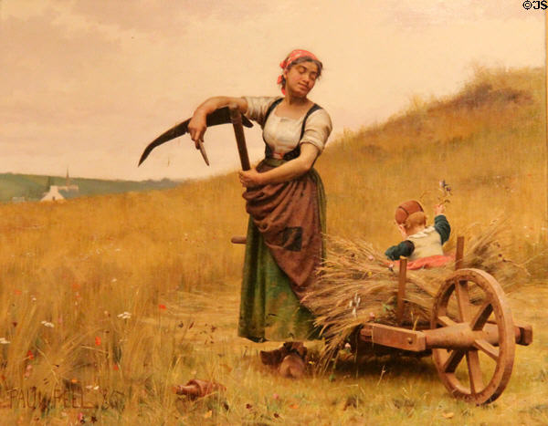 Adoration painting (1885) by Paul Peel at Art Gallery of Ontario. Toronto, ON.