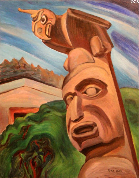 Thunderbird painting (1931) by Emily Carr at Art Gallery of Ontario. Toronto, ON.