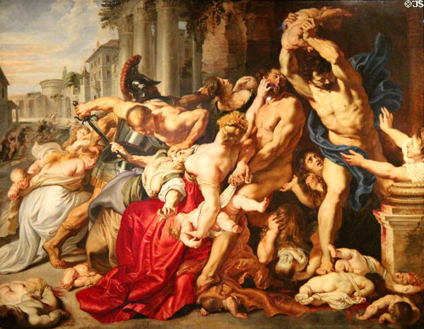 Massacre of the Innocents painting (c1611-2) by Peter Paul Rubens at Art Gallery of Ontario. Toronto, ON.