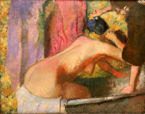 Woman at Her Bath painting (c1895) by Edgar Degas at Art Gallery of Ontario. Toronto, ON.