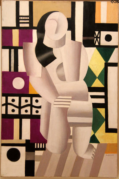 Kneeling Woman painting (1921) by Fernand Léger at Art Gallery of Ontario. Toronto, ON.