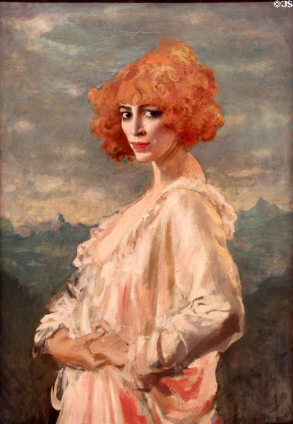 Marchesa portrait (1919) by Augustus Edwin John from England at Art Gallery of Ontario. Toronto, ON.
