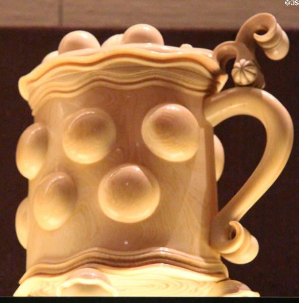 Ivory tankard (late 17thC) from Germany at Art Gallery of Ontario. Toronto, ON.