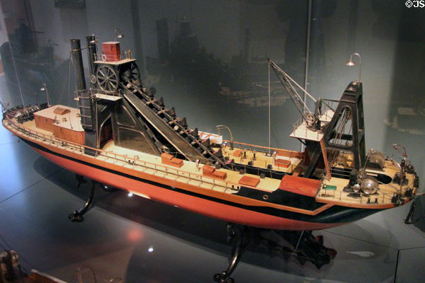 Model of British dredger Lyster (1896) at Art Gallery of Ontario. Toronto, ON.