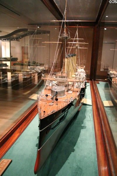 Model of British cruiser H.M.S. Leviathan (1901) at Art Gallery of Ontario. Toronto, ON.