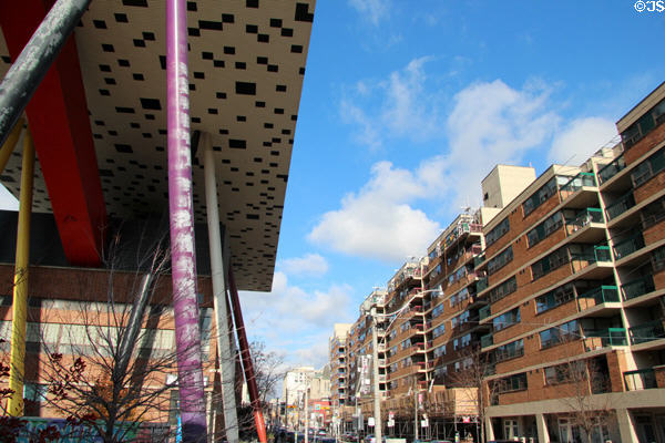 Streetscape at OCAD University. Toronto, ON.