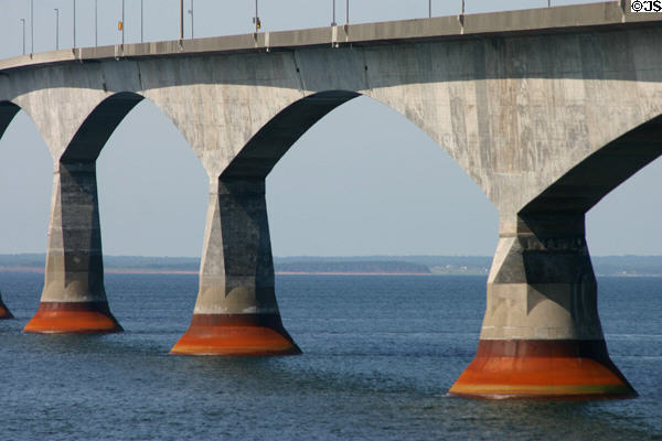Spans of Confederation Bridge to PEI. PE.