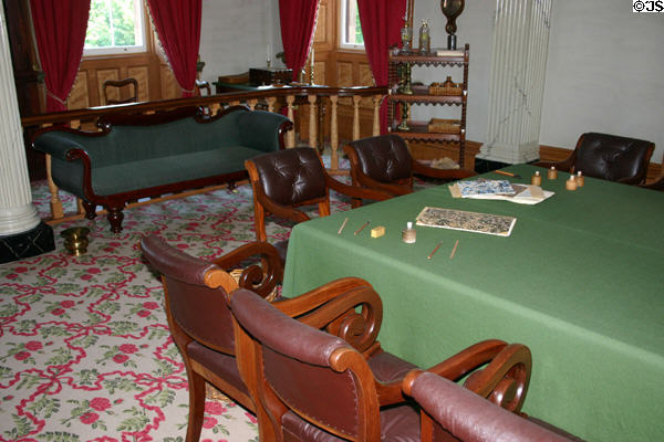 Antique furniture of upper chamber of Province House. Charlottetown, PE.