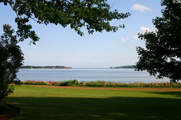 View from Beaconsfield House to Charlottetown Harbour. Charlottetown, PE.