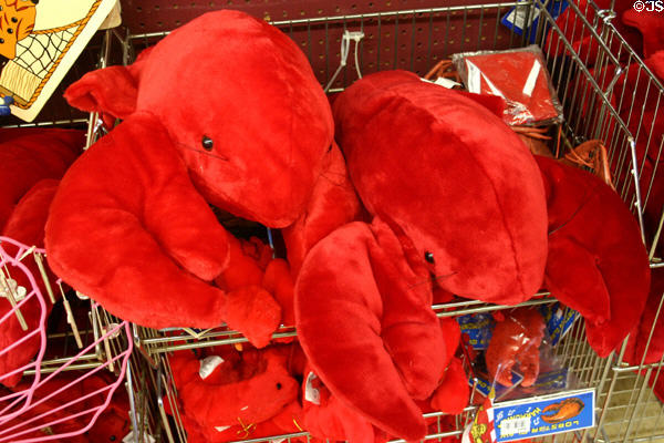 Plush toy lobsters. PE.