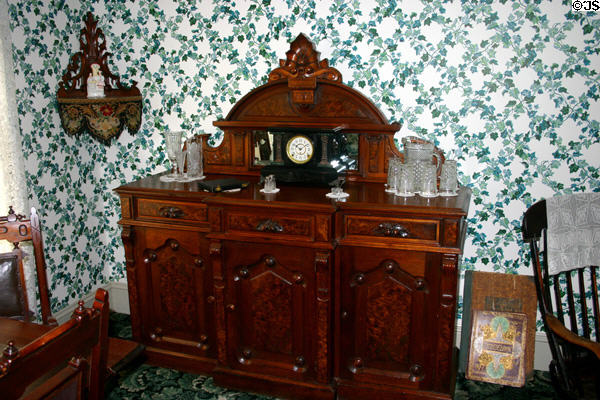 Sideboard in dining room of Green Gables. Cavendish, PE.