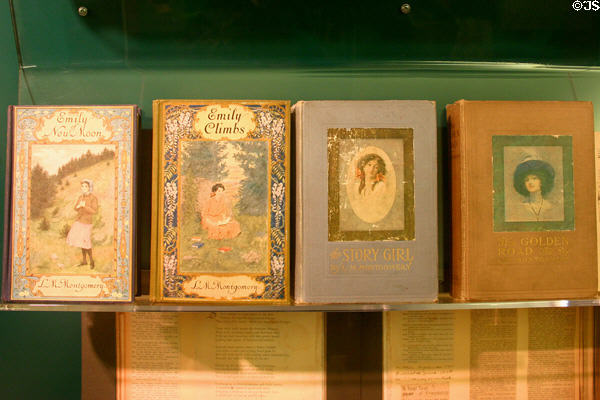 Early editions of Lucy Maude Montgomery's novels. Cavendish, PE.