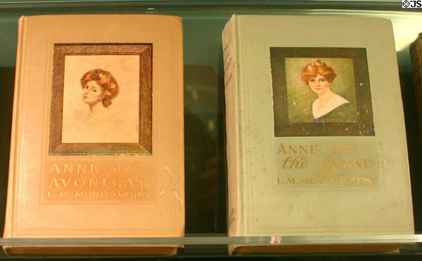 Early editions of Lucy Maude Montgomery's Anne of Avonlea & the Island novels. Cavendish, PE.
