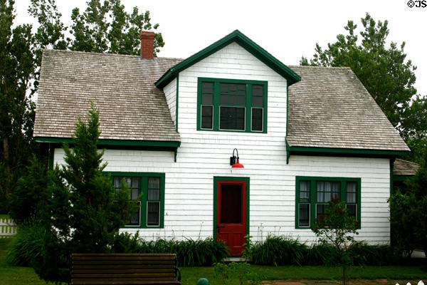 Replica home & Cavendish post office building where L.M. Montgomery grew up & wrote here early works. Cavendish, PE.