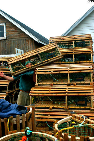 Lobster traps in New London. PE.