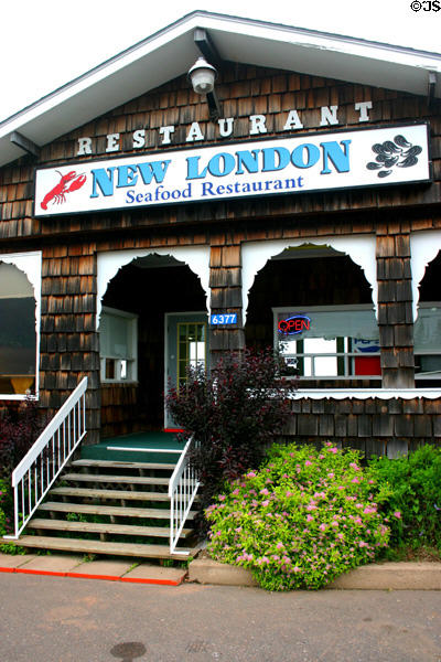 Seafood restaurant in New London. PE.