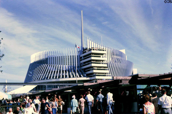 French Pavilion at Expo 67. Montreal, QC. Architect: Jean Faugeron.