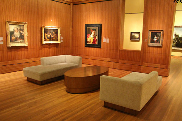 Gallery seating at Montreal Museum of Fine Arts. Montreal, QC.