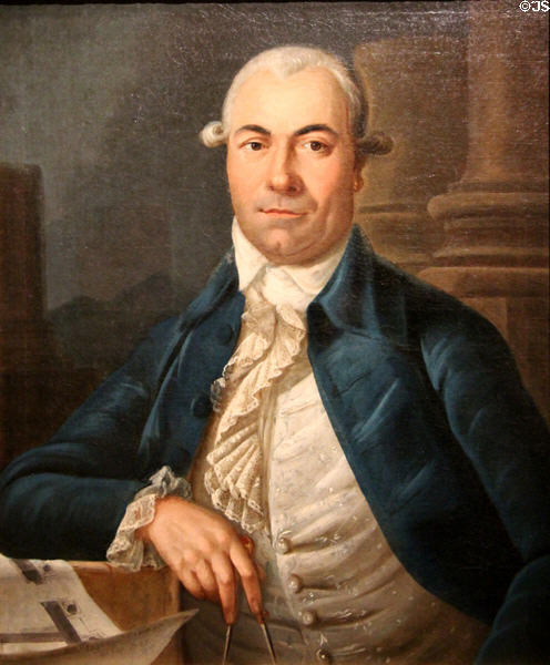 Portrait of a Masonic Architect in Haitian (1787) by François Malepart de Beaucourt at Montreal Museum of Fine Arts. Montreal, QC.