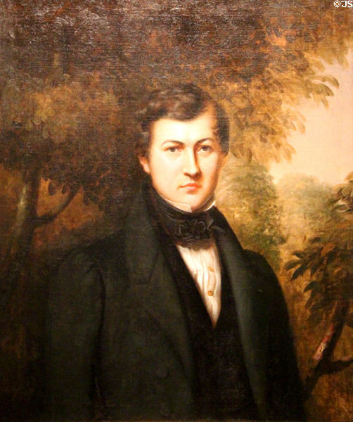 Louis de Lagrave portrait (1836) by Antoine Plamondon from Quebec at Montreal Museum of Fine Arts. Montreal, QC.