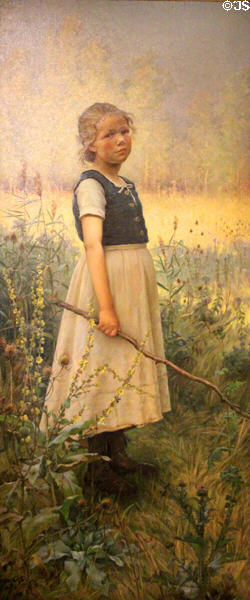 Shepherdess at Vallangoujard, Seine-et-Oise painting (1898) by Marc-Aurèle de Foy Suzor-Coté at Montreal Museum of Fine Arts. Montreal, QC.