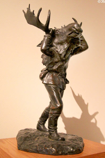 The Trophy bronze sculpture (1922-6) by Marc-Aurèle de Foy Suzor-Coté at Montreal Museum of Fine Arts. Montreal, QC.
