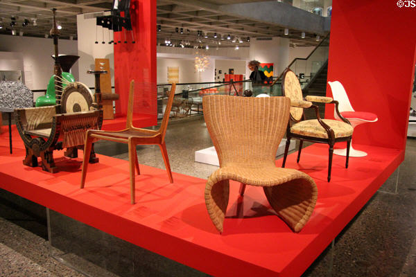 Collection of chairs at Montreal Museum of Fine Arts. Montreal, QC.