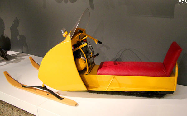 Ski-doo Snowmobile (1958) by Joseph-Armand Bombardier of Quebec at Montreal Museum of Fine Arts. Montreal, QC.