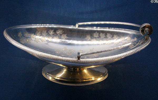 Silver basket (1859-66) by Robert Hendery of Montreal at Montreal Museum of Fine Arts. Montreal, QC.