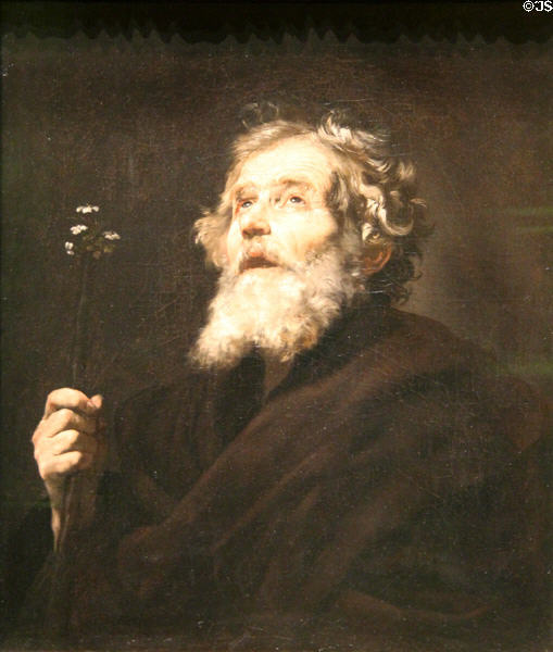 St Joseph painting (c1635) by Jusepe de Ribera of Naples at Montreal Museum of Fine Arts. Montreal, QC.