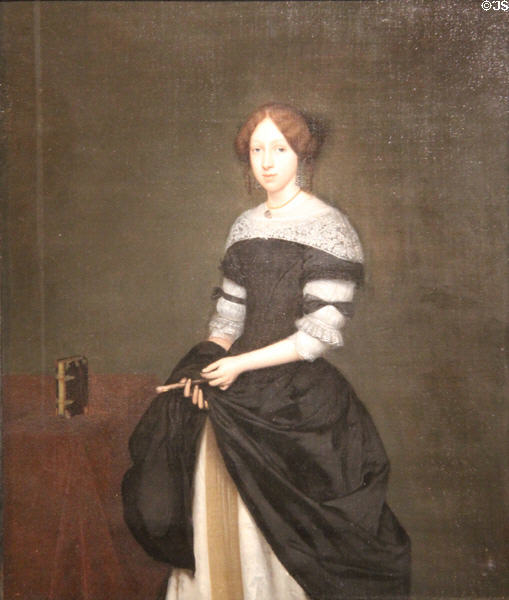 Portrait of a Lady (c1676-7) by Gerard ter Borch at Montreal Museum of Fine Arts. Montreal, QC.