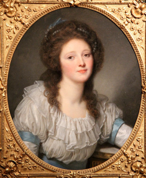 Portrait of Madame Mercier (c1780) by Jean-Baptiste Greuze at Montreal Museum of Fine Arts. Montreal, QC.