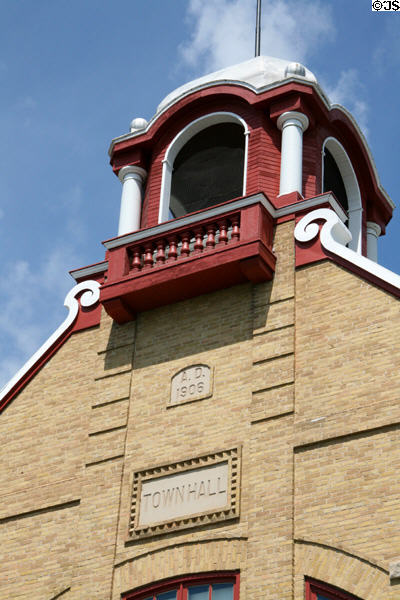 Tower of Wolseley Town Hall. Wolseley, SK.