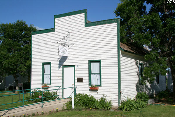 Northway Co-op Hall (1912) at Doc's Town. Swift Current, SK.