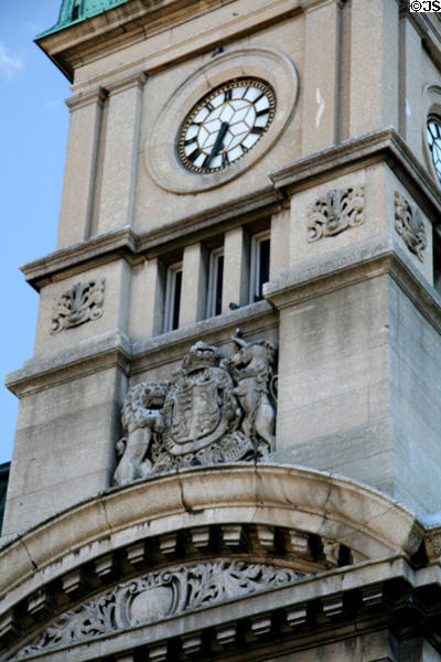 Clock tower (1912) of Old Regina Post Office. Regina, SK.