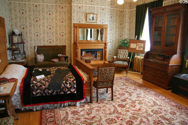 Antique royal bedroom of Saskatchewan Government House. Regina, SK.